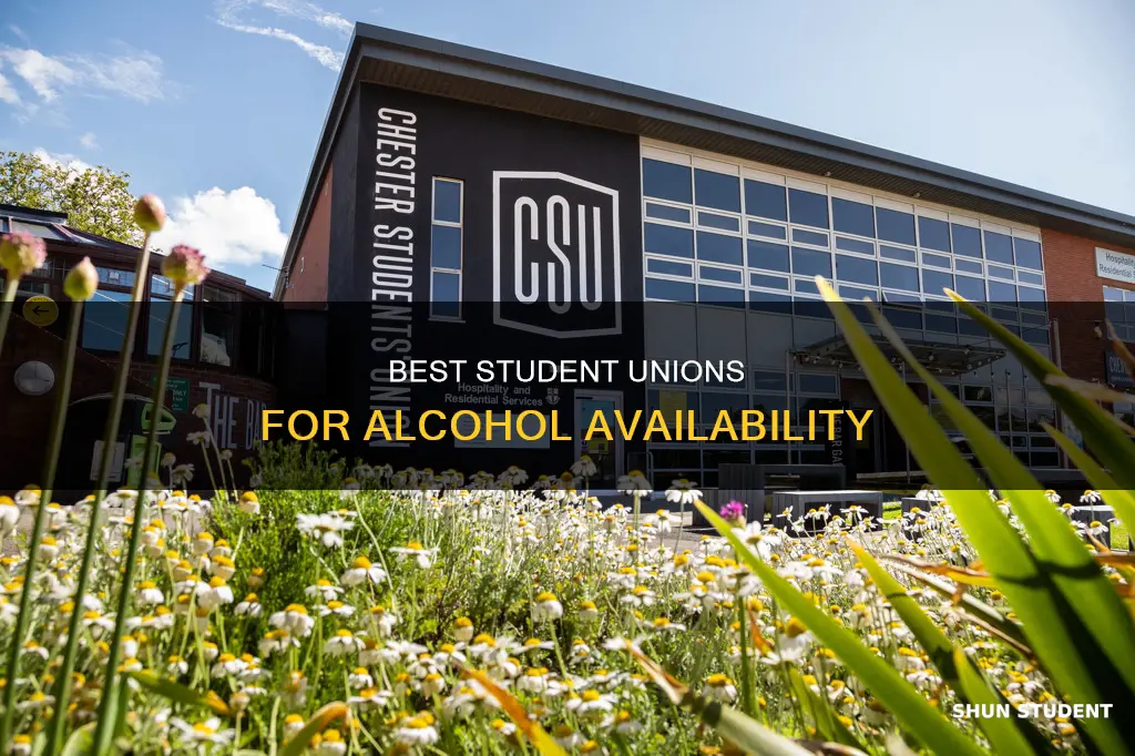 what universities offer alcohol in student unions