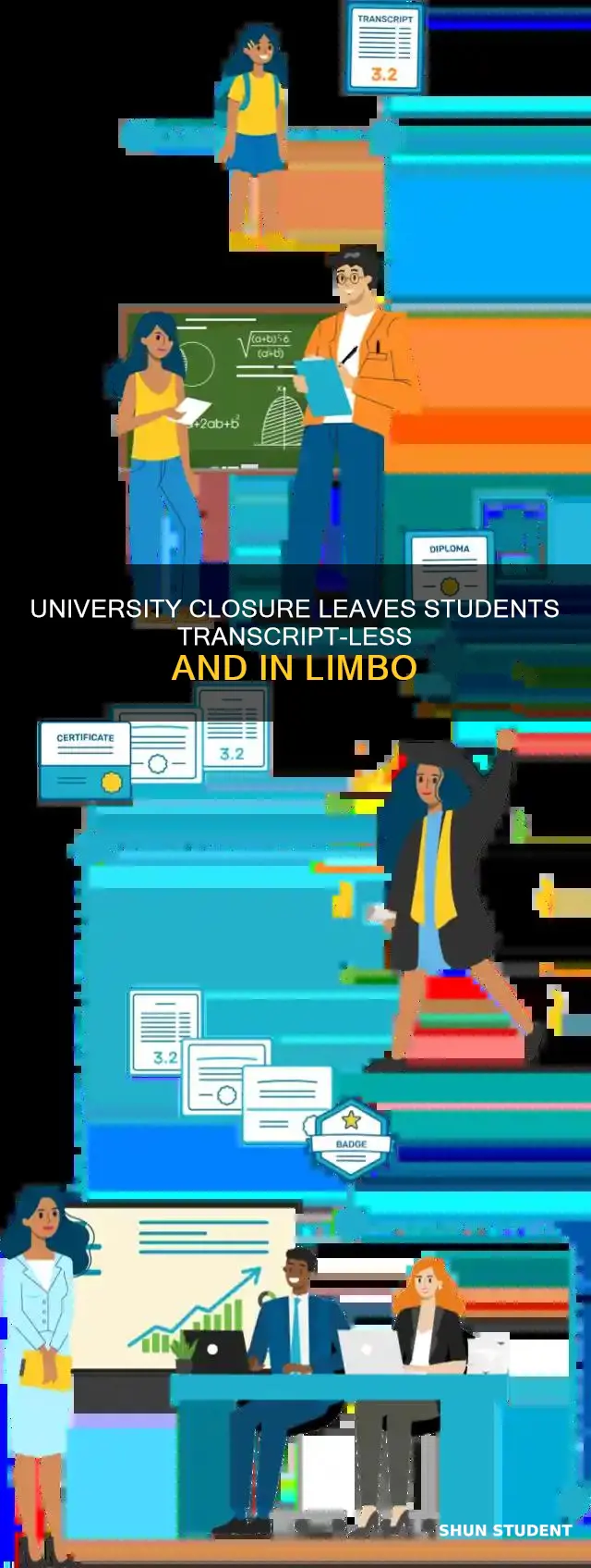 what university closed and students didn