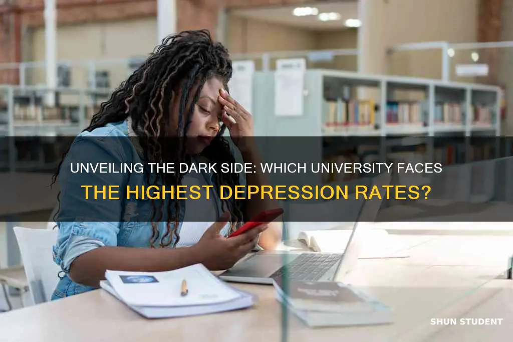 what university has the most depressed students