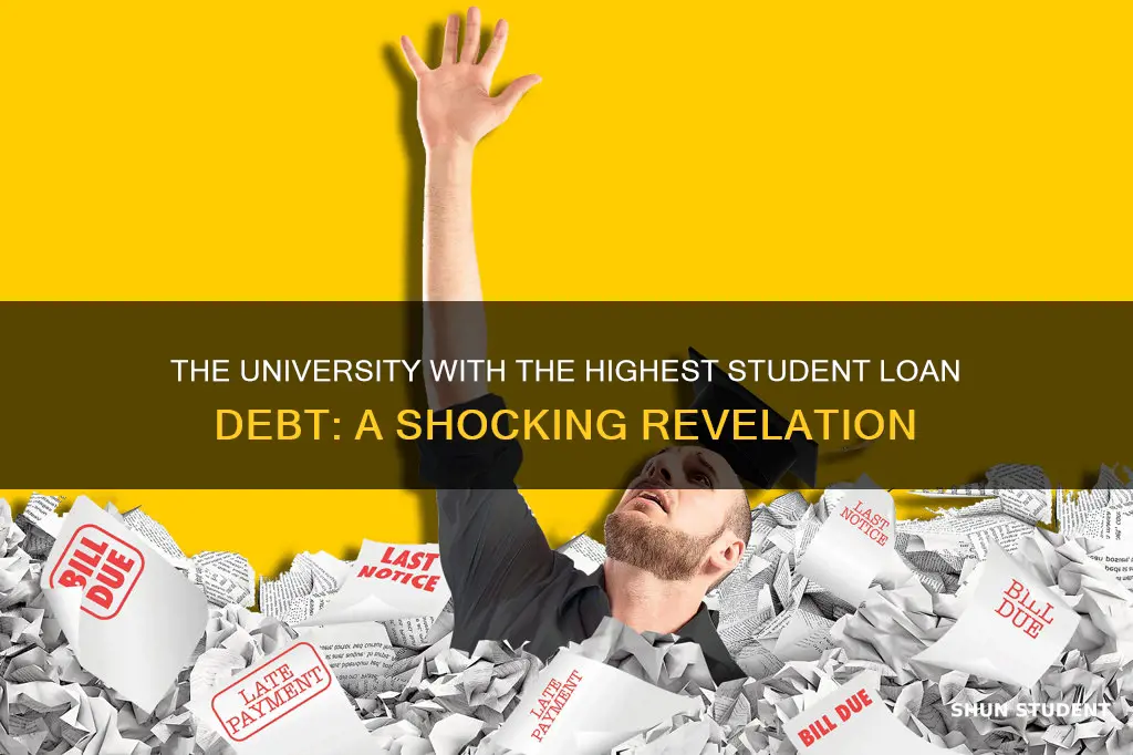 what university has the most student loan debt