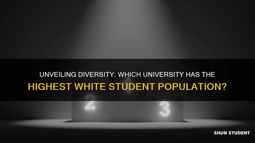 what university has the most white students