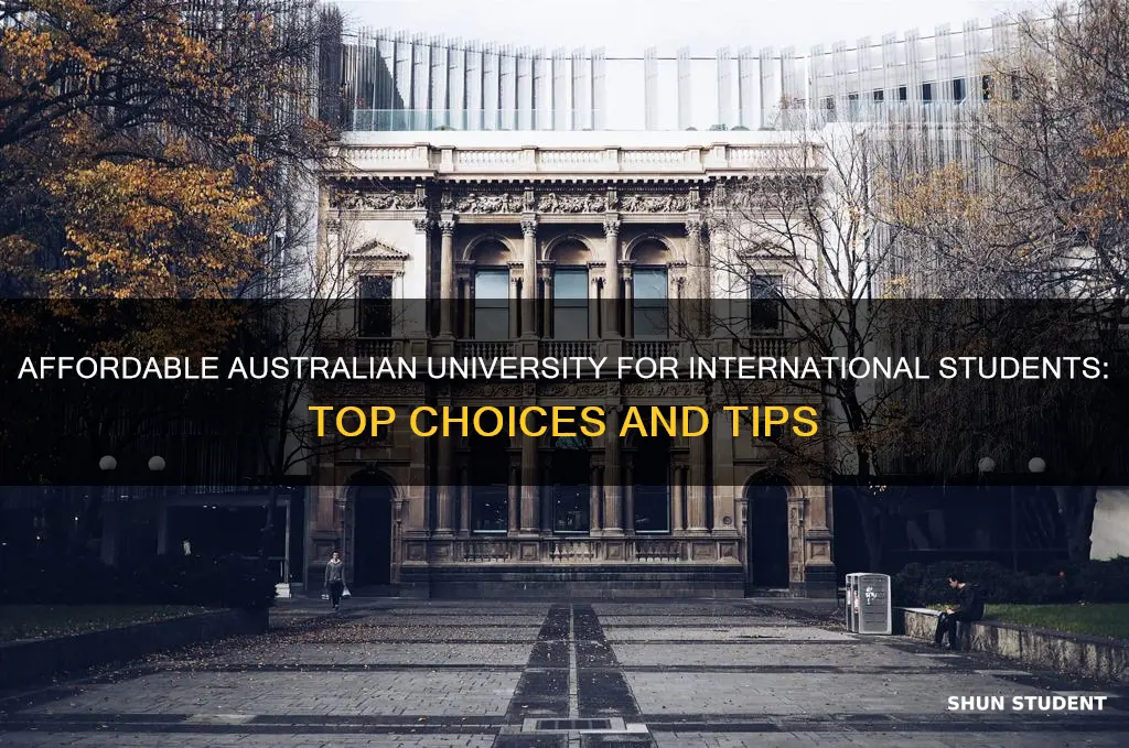 what university in australia is cheap for international students