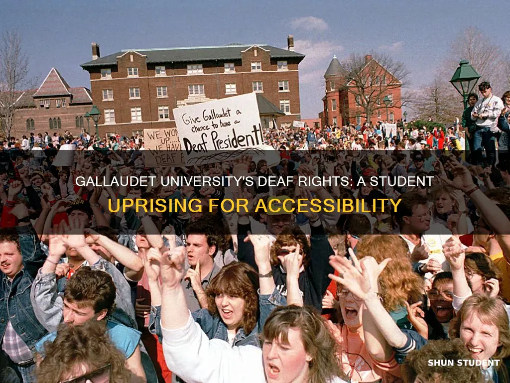 what was the student protest at gallaudet university about