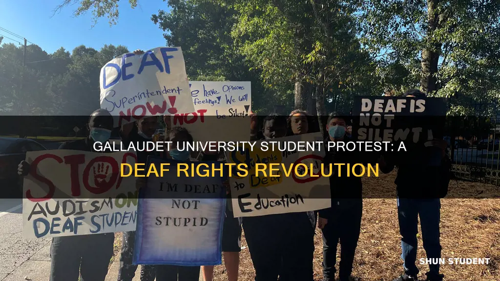 what was the student protest at gallaudet university about