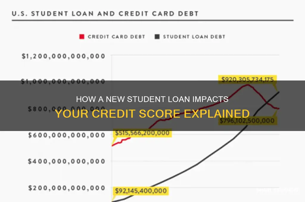 what will a new student loan do to credit
