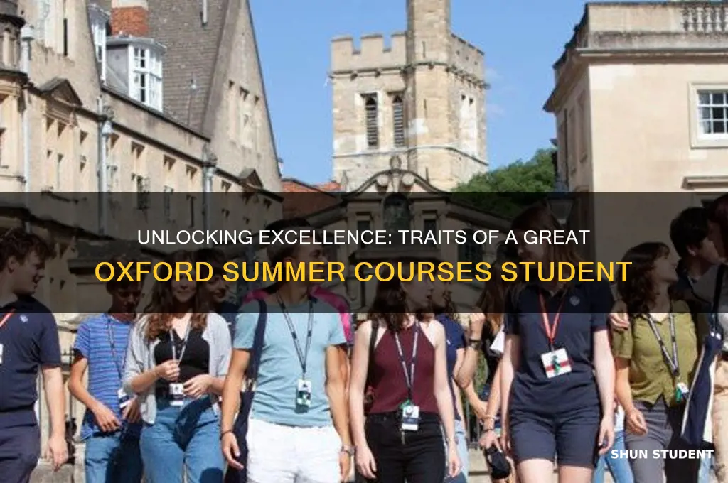 what will make you a great oxford summer courses student