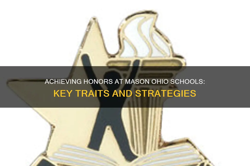 what will make you a honors student masonohioschools