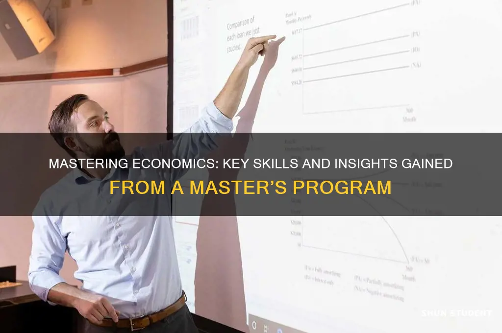what will students learn from masters in economics
