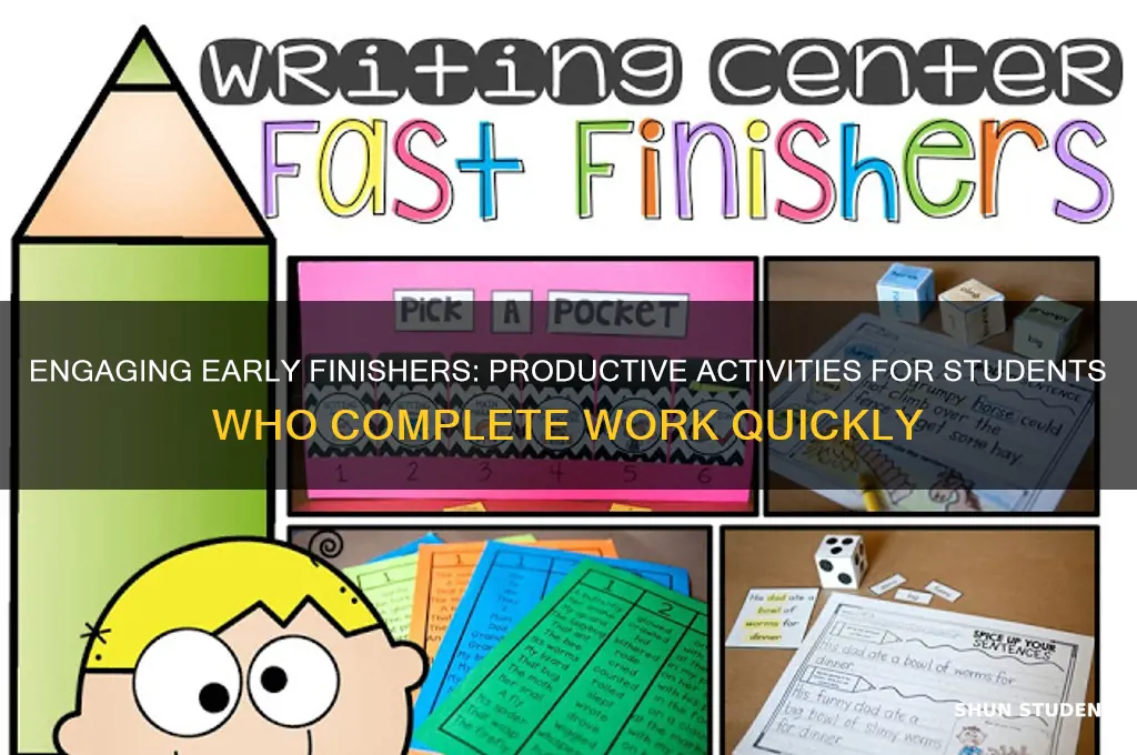 what will students who finish early do