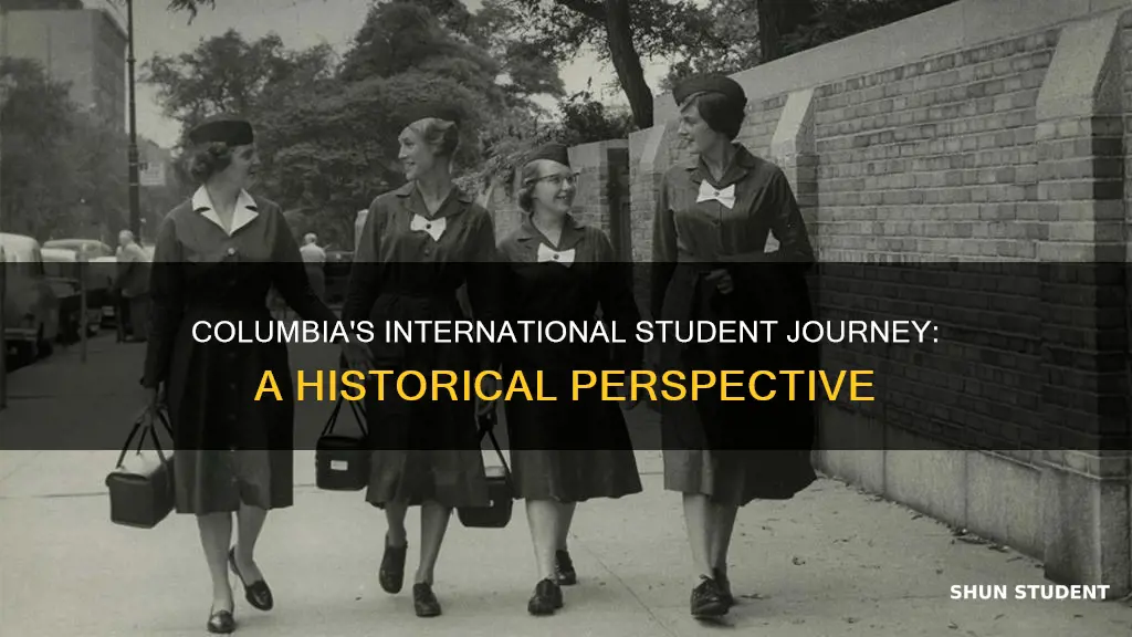 what year did columbia university start to take international students