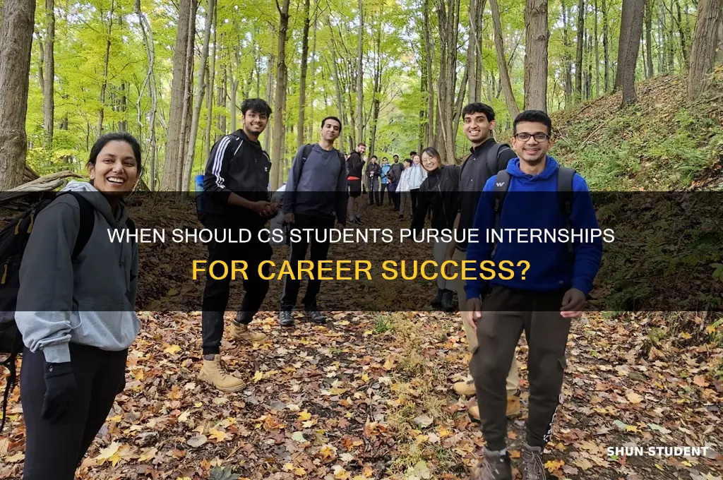 what year will cs student take internship