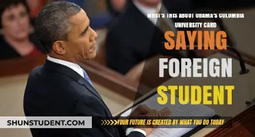Obama's Columbia Card: Foreign Student Status?