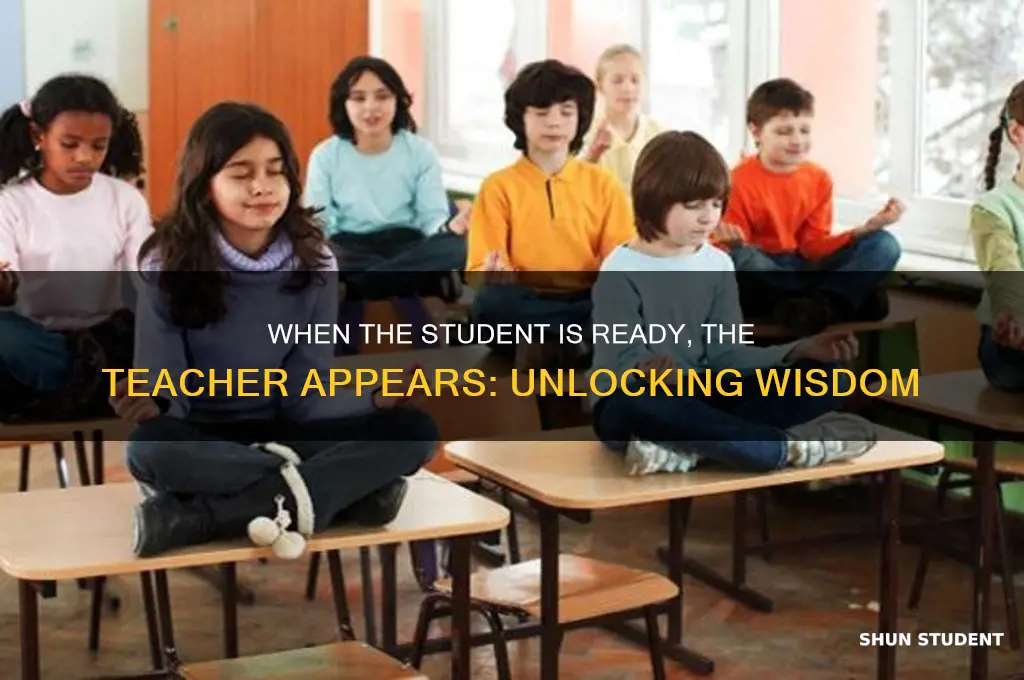 when a student arrives a teacher appears quote