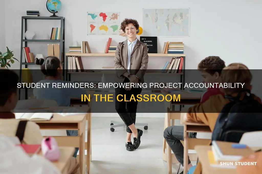 when a student reminds the teacher about projects