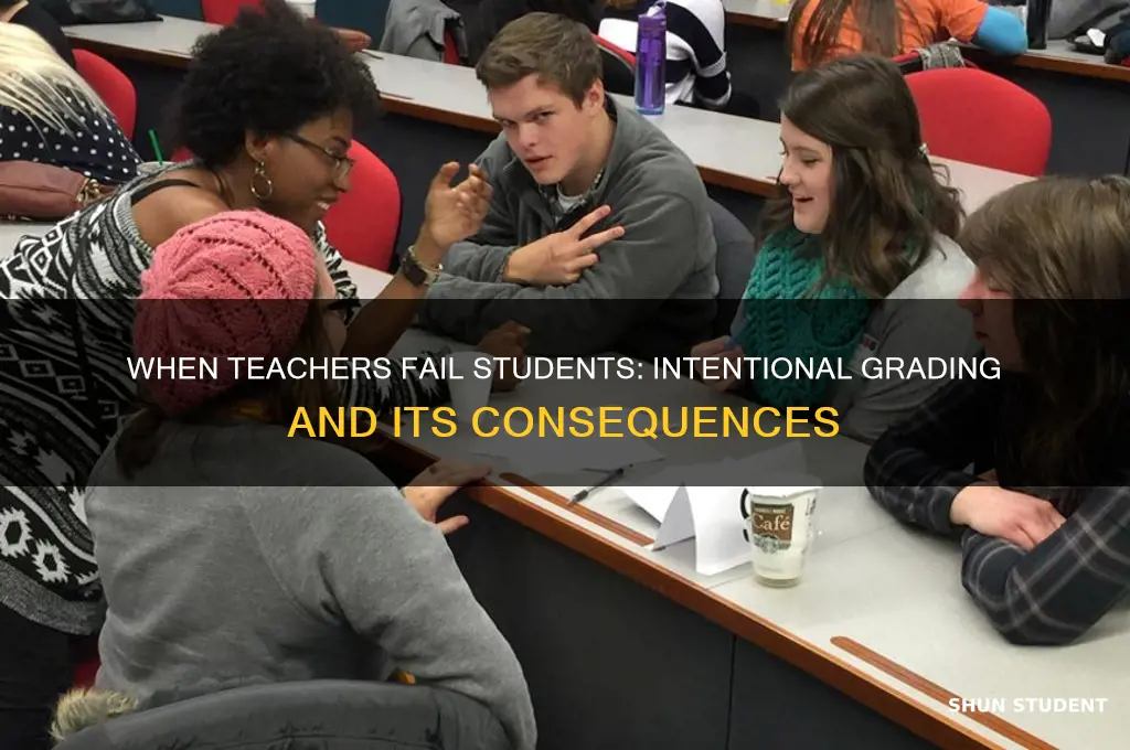 when a teach intentionally fails a student