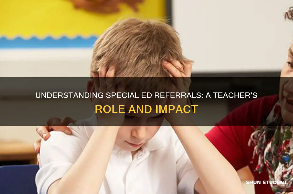 when a teacher refers student to special ed tier