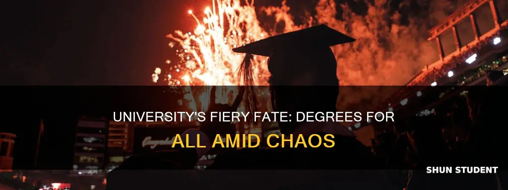 when a university burns down all students get a degree