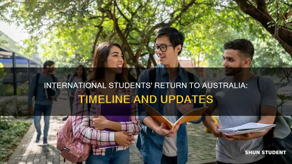 when are international students returning to australia