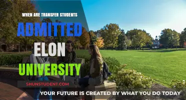 Transfer Students: Elon University Admission Dates