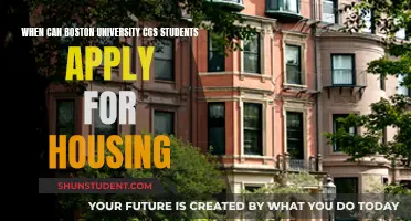 Boston University CGS Housing: Application Timeline