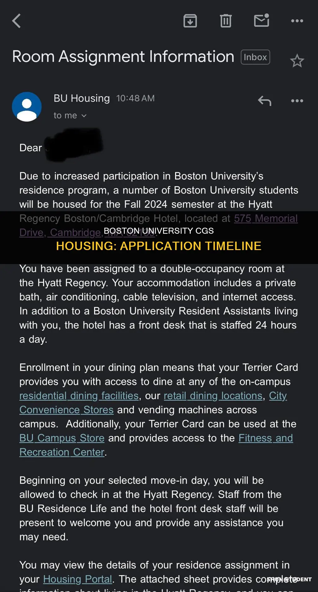 when can boston university cgs students apply for housing