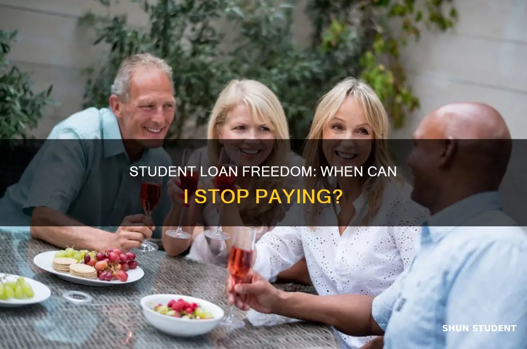 when can i stop paying my student loan
