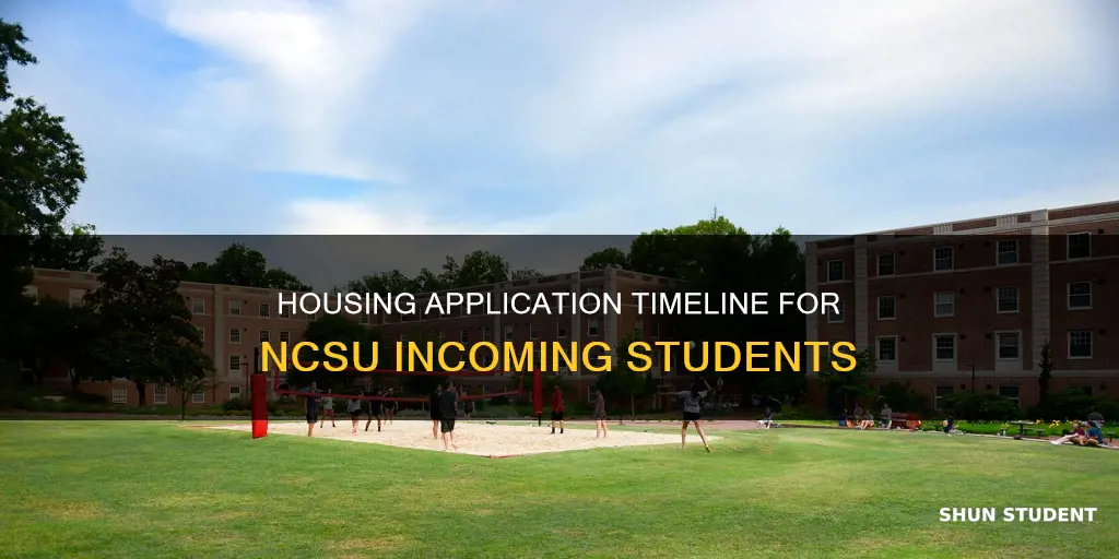 when can incoming students apply to university housing ncsu