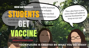 University Students: When to Get Vaccinated?