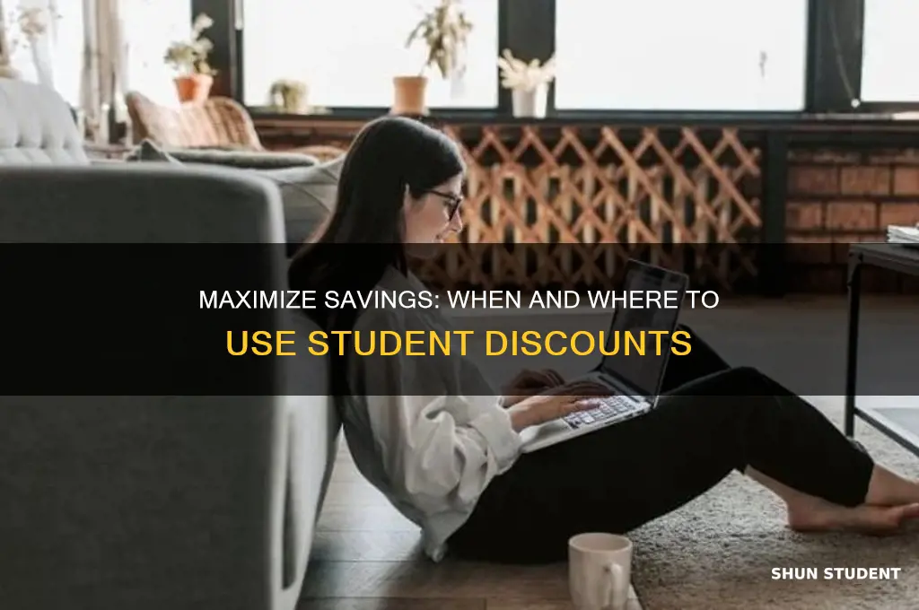 when can you use student discount
