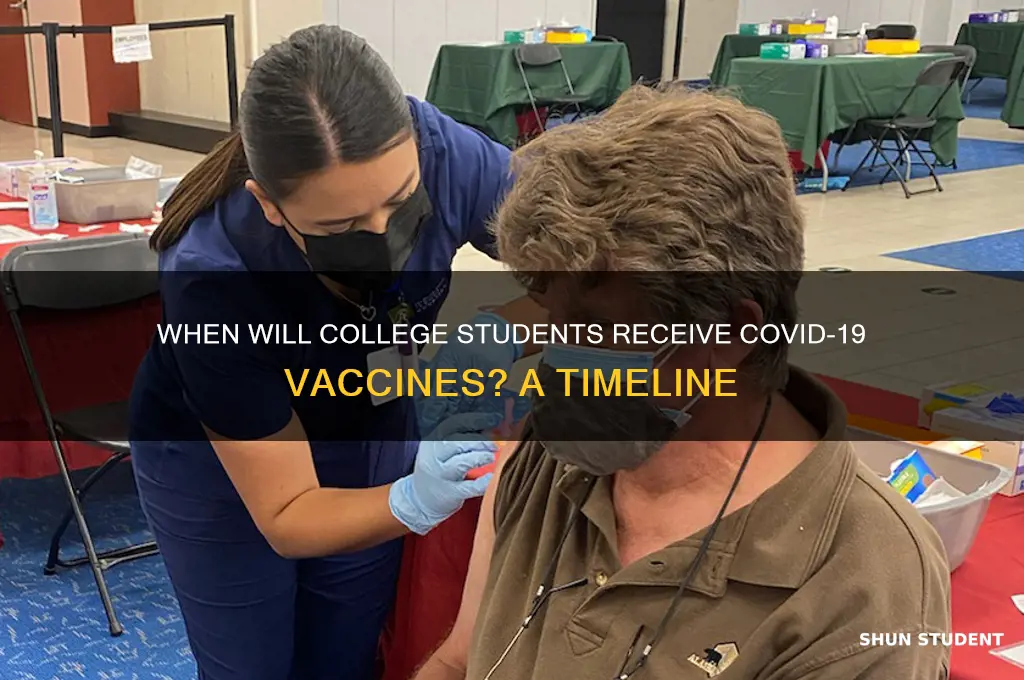 when college students will get vaccine