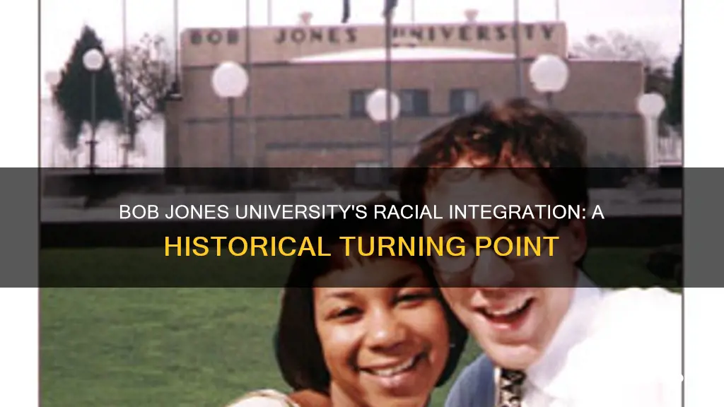 when did bob jones university allow black students