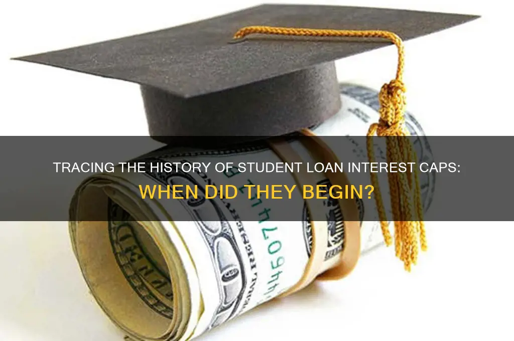 when did caps on student loan interest come in