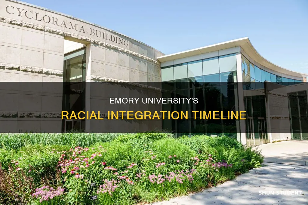 when did emory university start accepting african american students