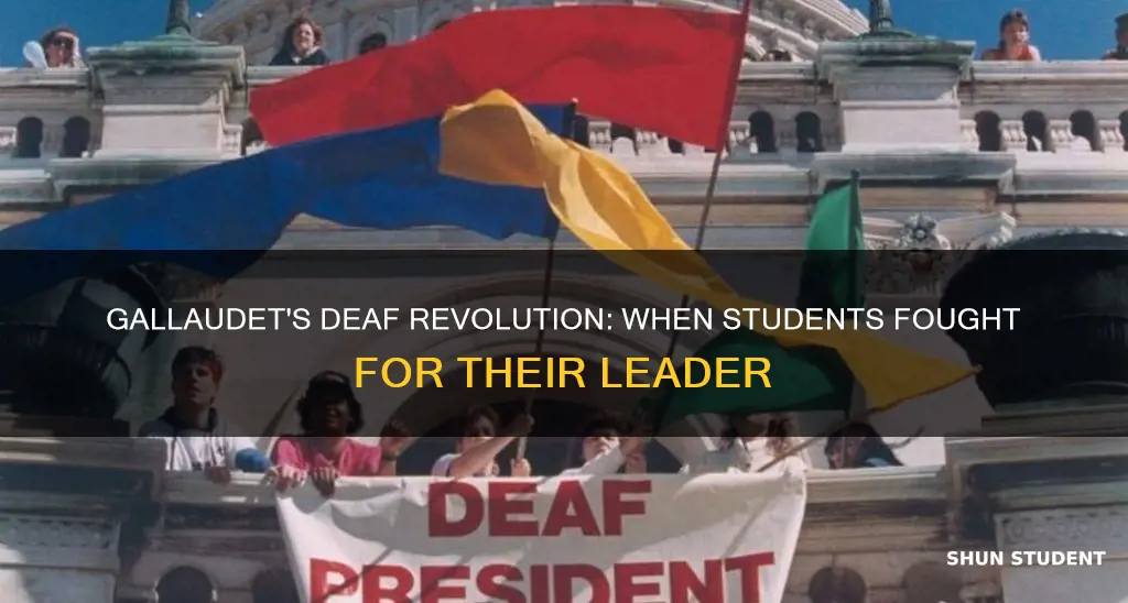 when did gallaudet university students protest for a deaf president