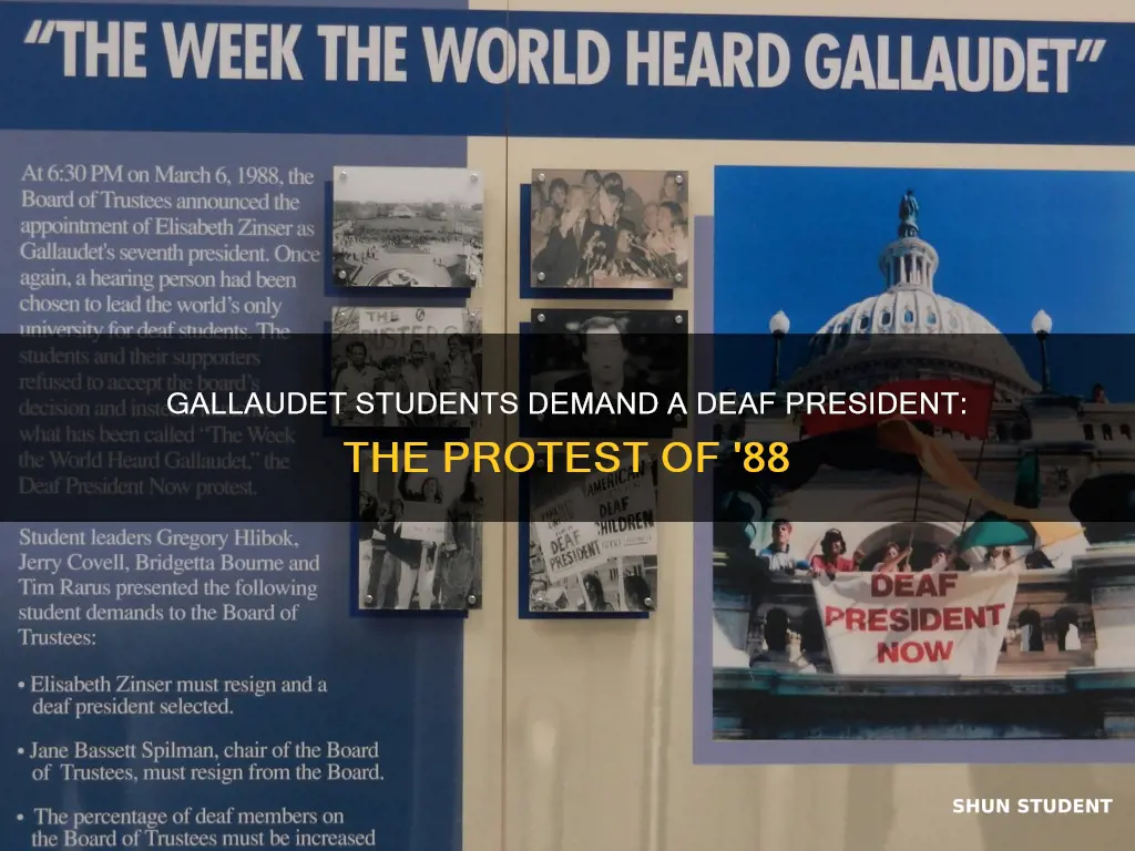 when did gallaudet university students protest for a deaf president