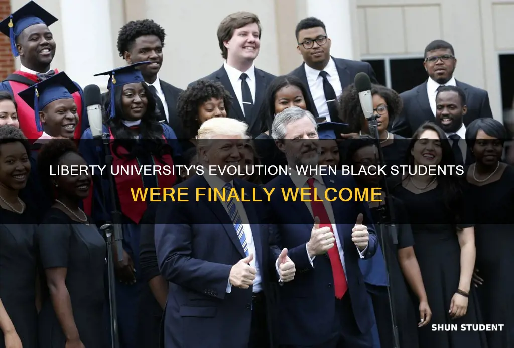 when did liberty university allow black students