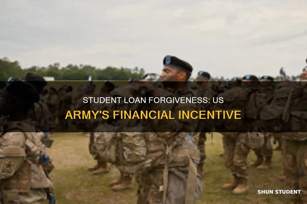 when did the us army start paying off student loans