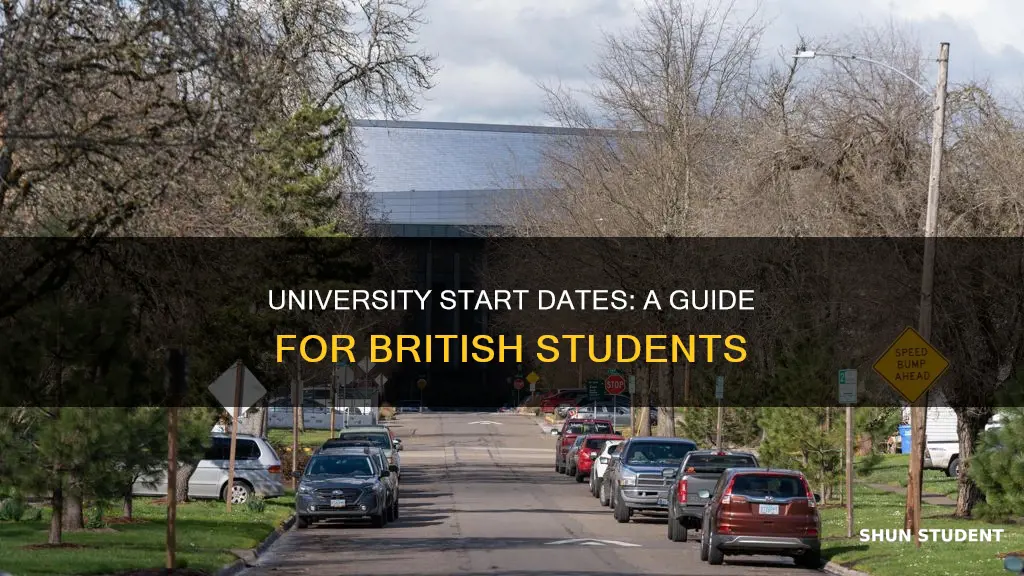 when do british students start university