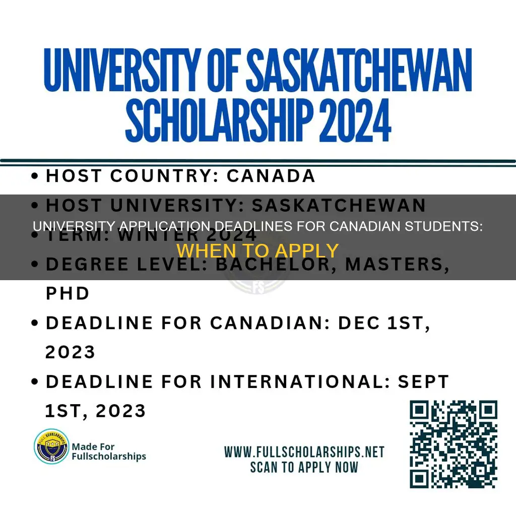 when do canadian students apply for university