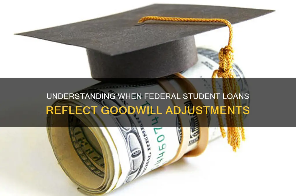 when do federal student loans good will