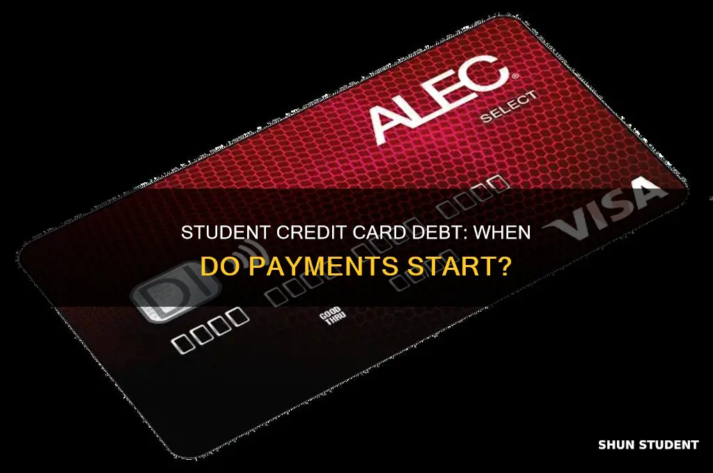 when do i have to pay student credit card loands
