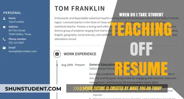 When to Remove Student Teaching from Your Resume: A Guide