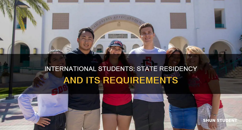when do international students become resident of a state