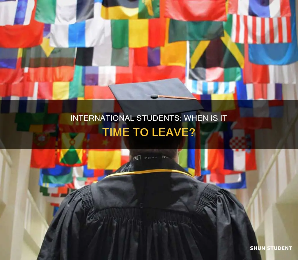when do international students have to leave