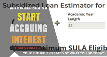 When Do Unsub Student Loans Begin Accruing Interest?