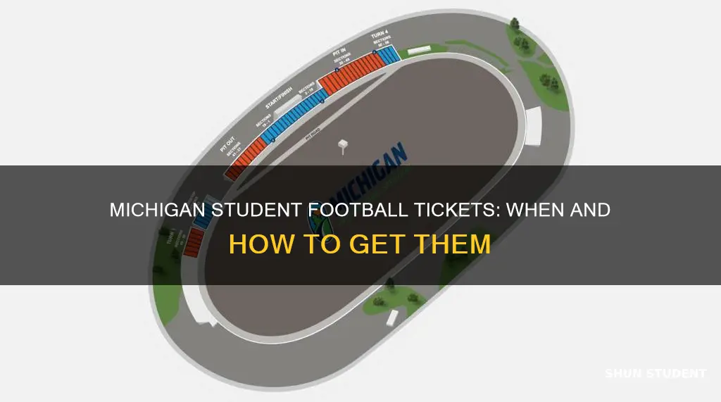 when do student football tickets come in university of michigan