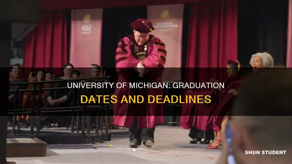 when do students at the university of michigan graduates