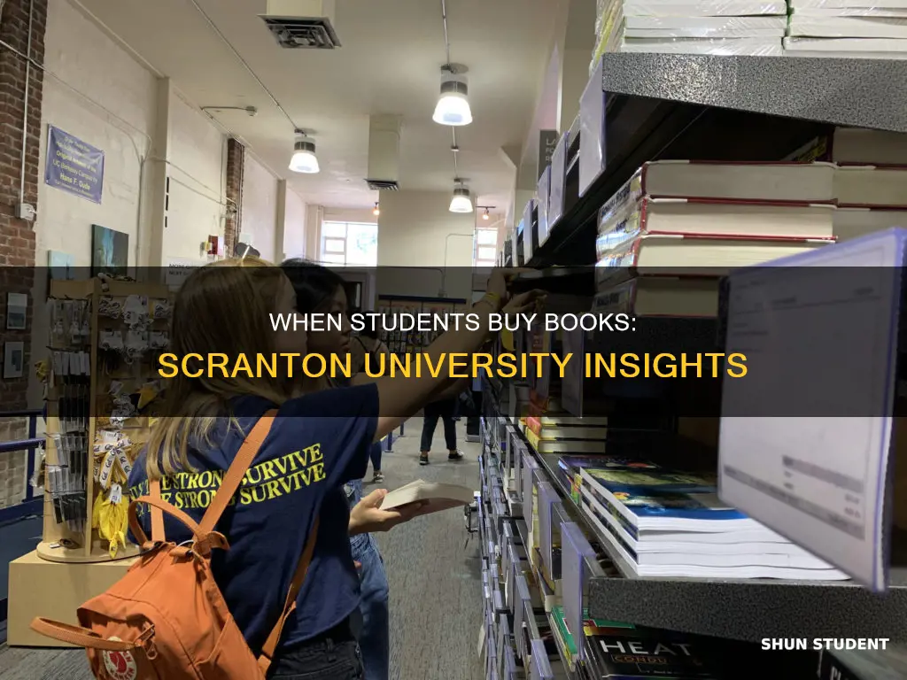 when do students buy books university of scranton