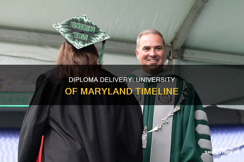 when do students get their diploma university of maryland