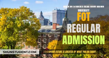 Brown University: When to Expect Regular Decision Notifications